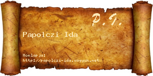Papolczi Ida névjegykártya
